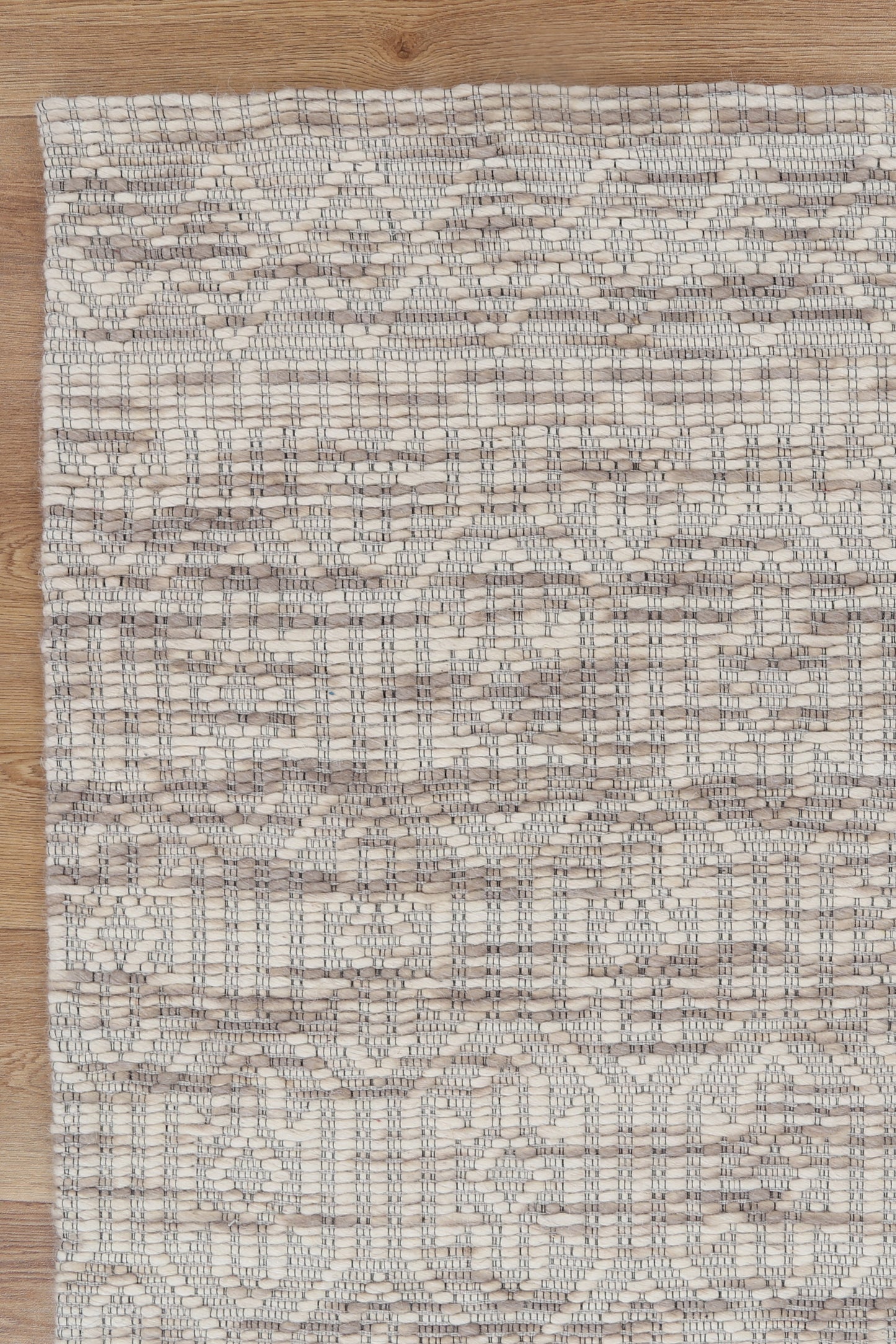 Copacabana | Geometric Wool-Blend Rug - Beige