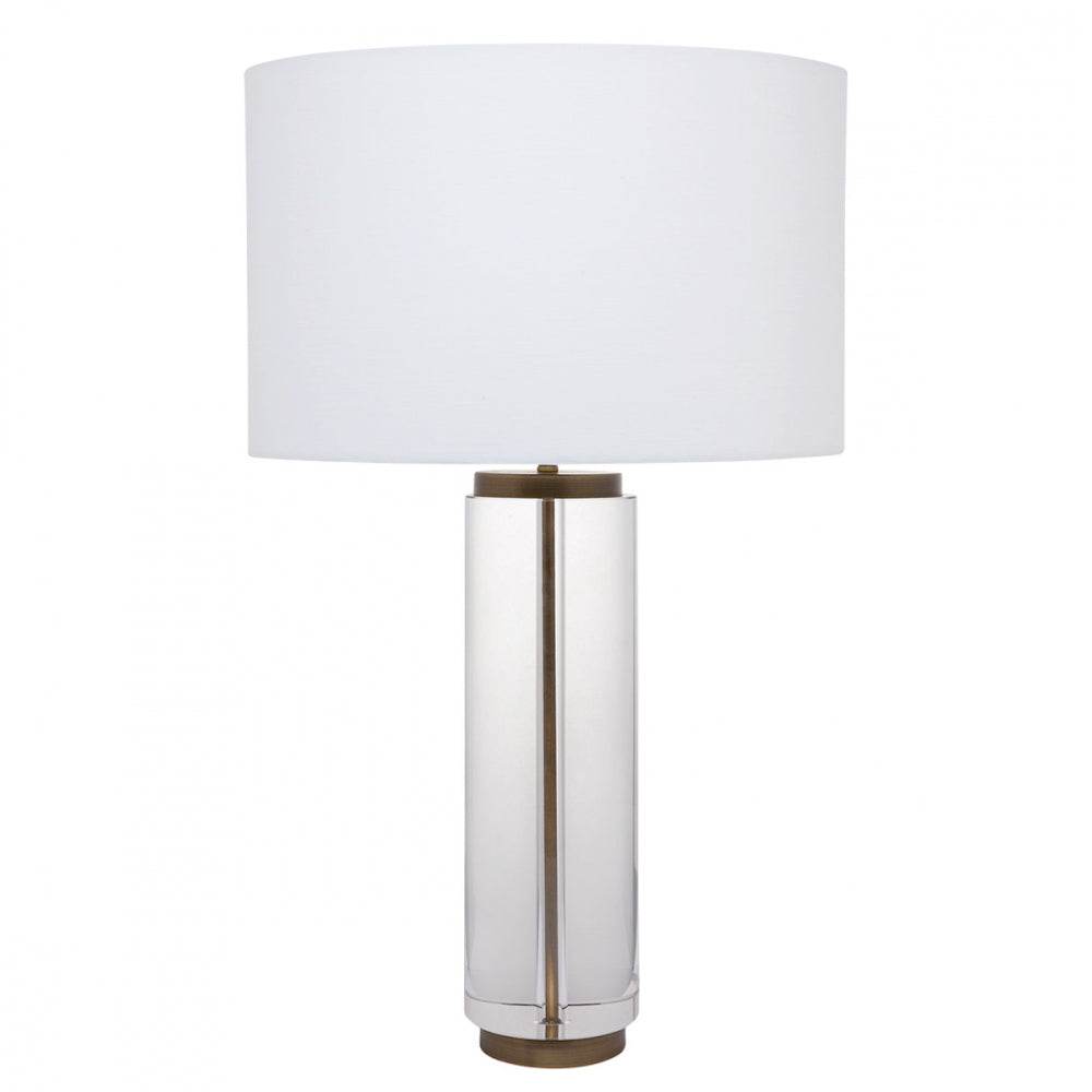 Finley | Crystal Table Lamp Brass - Mirra Interiors
