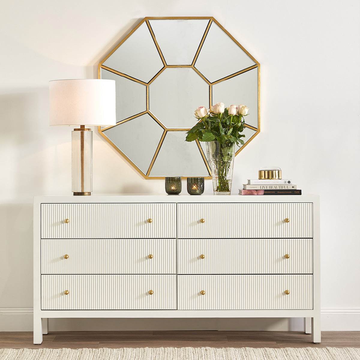 Finley | Crystal Table Lamp Brass - Mirra Interiors