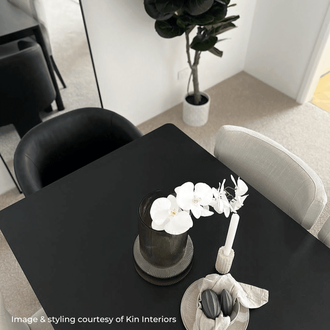 Clarice | Clay Citrus Stone Set Black - Mirra Interiors