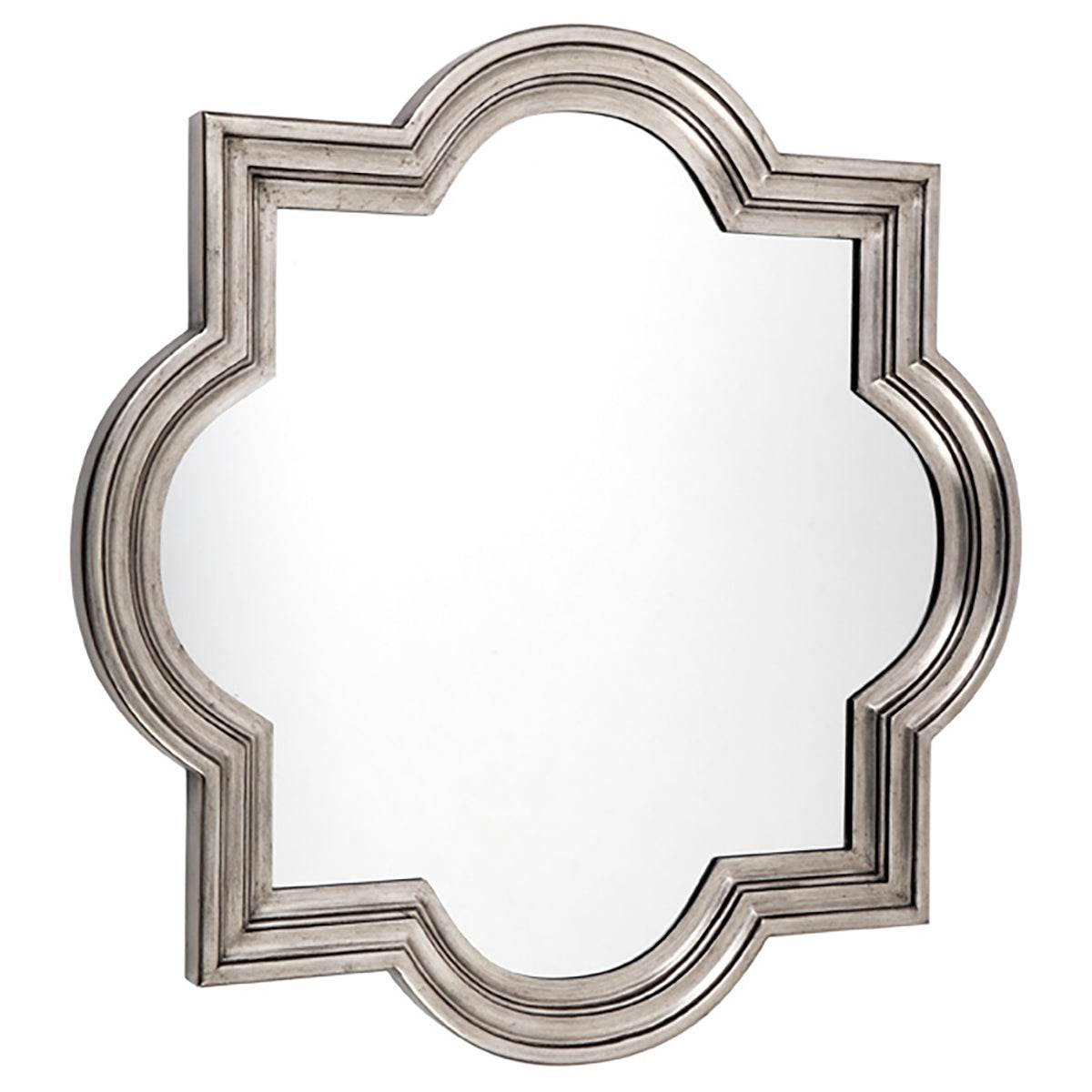 Mirabella | Wall Mirror Antique Silver (Large) - Mirra Interiors