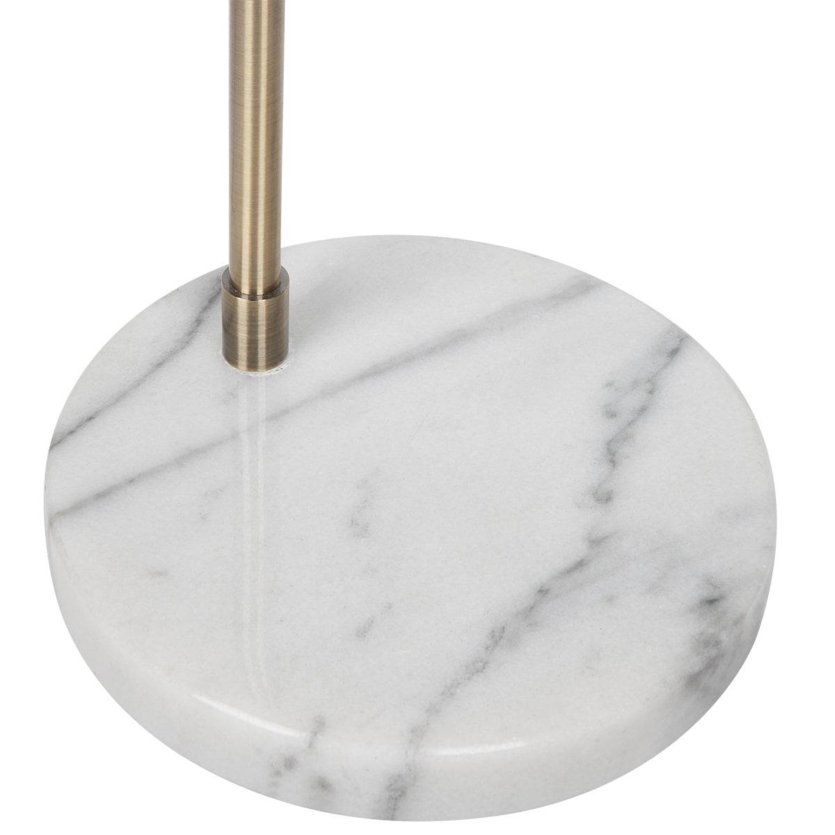 Sonoma | Metal Floor Lamp with Marble Base Brushed Brass - Mirra Interiors