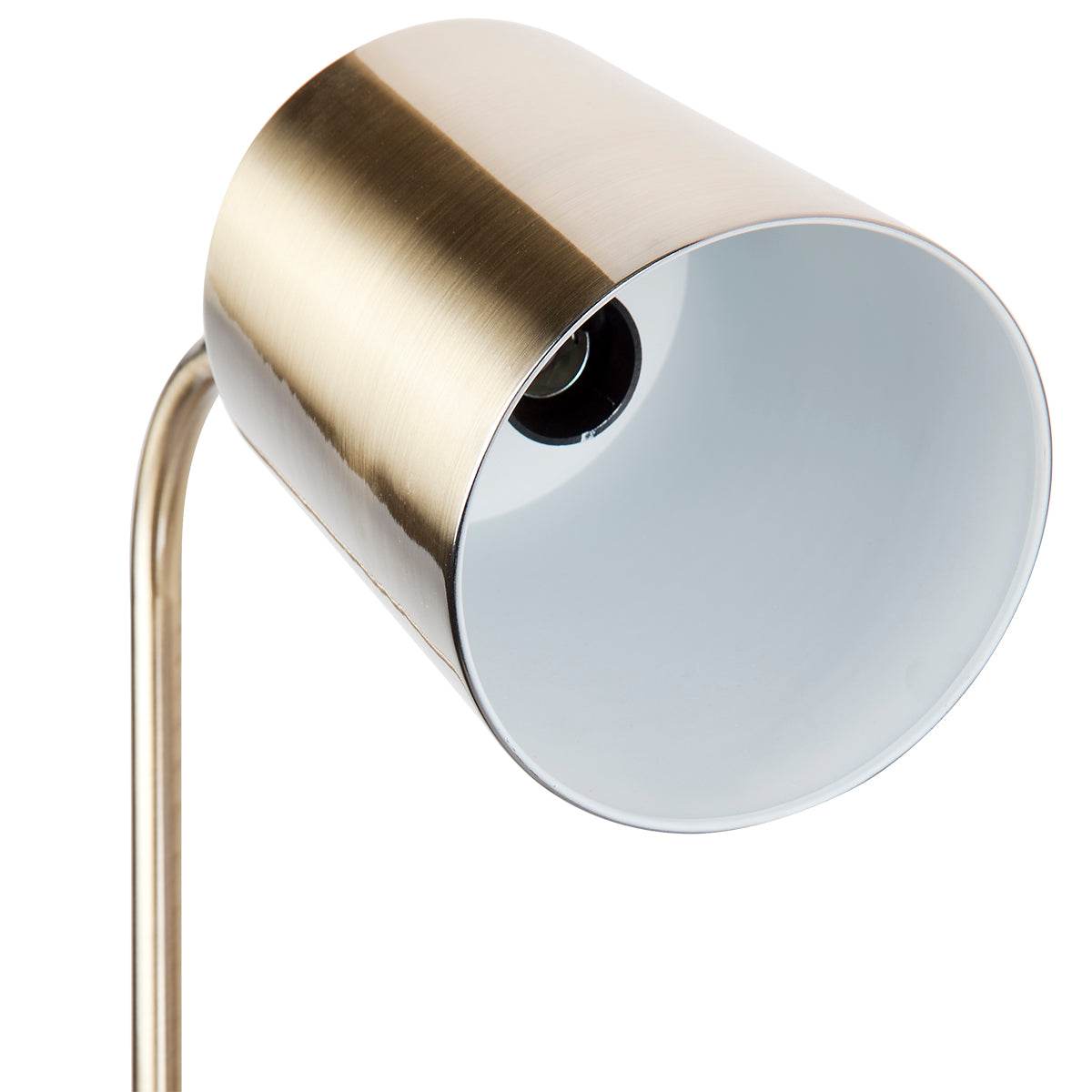 Sonoma | Metal Floor Lamp with Marble Base Brushed Brass - Mirra Interiors