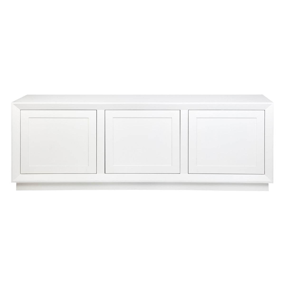 Baltimore | Oak 3 Door Buffet White - Mirra Interiors