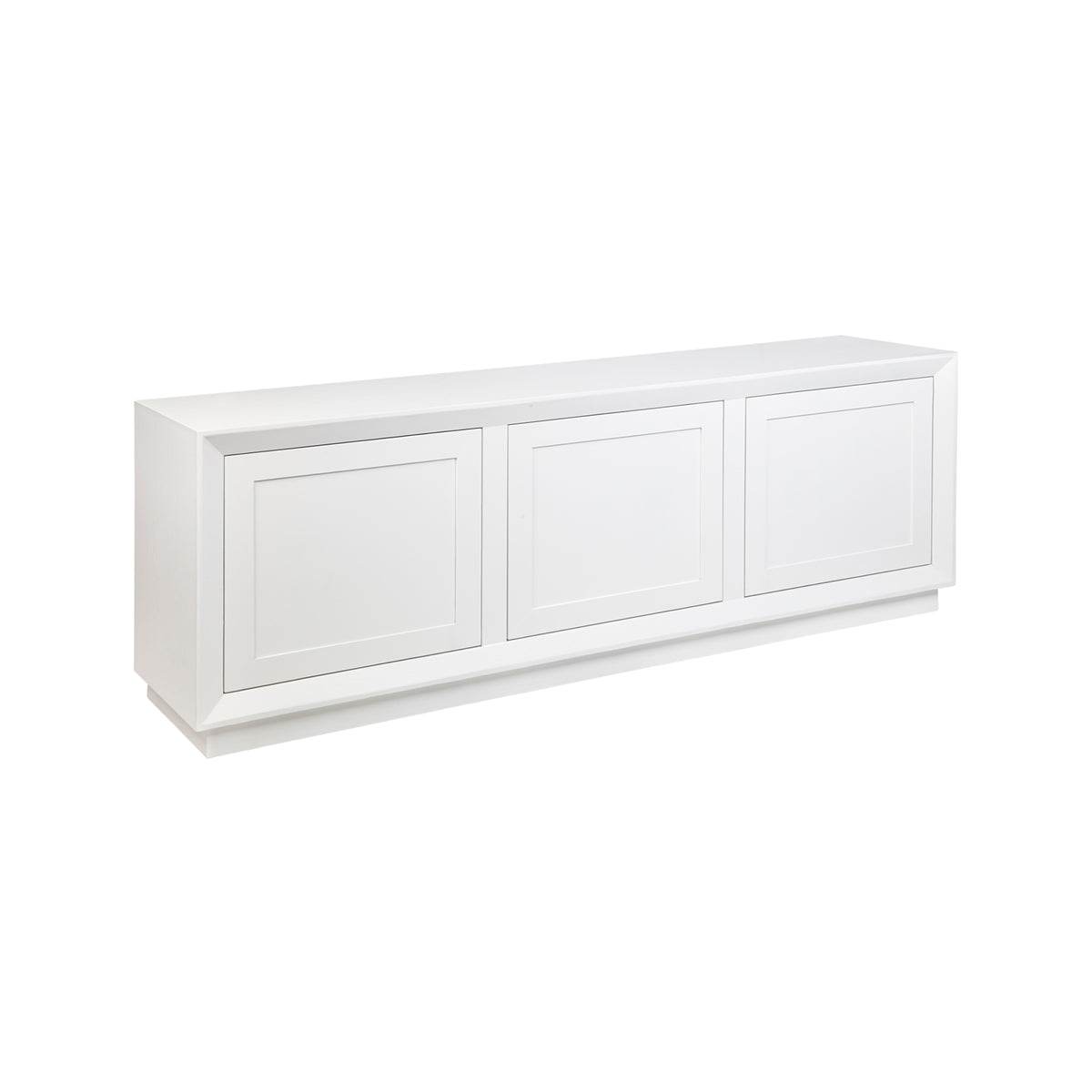Baltimore | Oak 3 Door Buffet White - Mirra Interiors