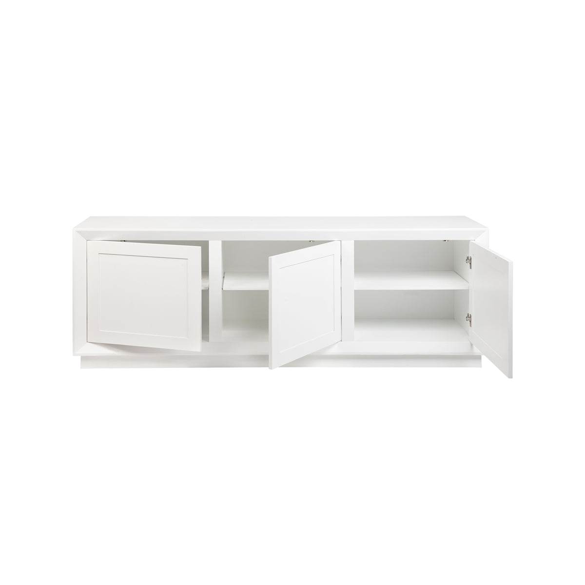 Baltimore | Oak 3 Door Buffet White - Mirra Interiors