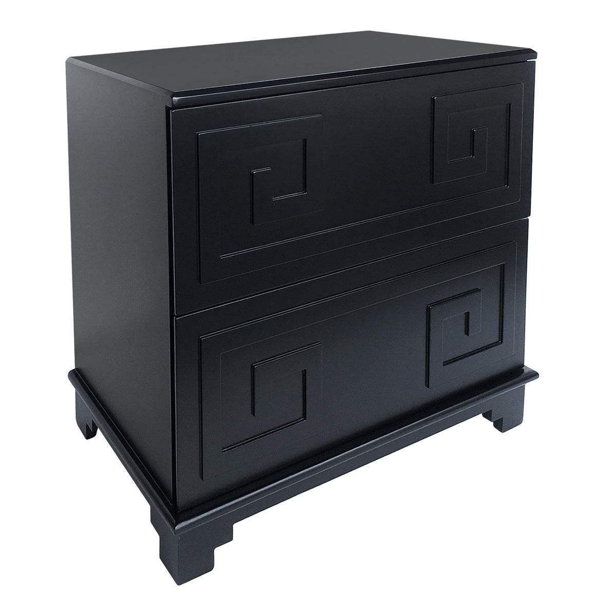 Aegean Key | Bedside Table Black - Mirra Interiors