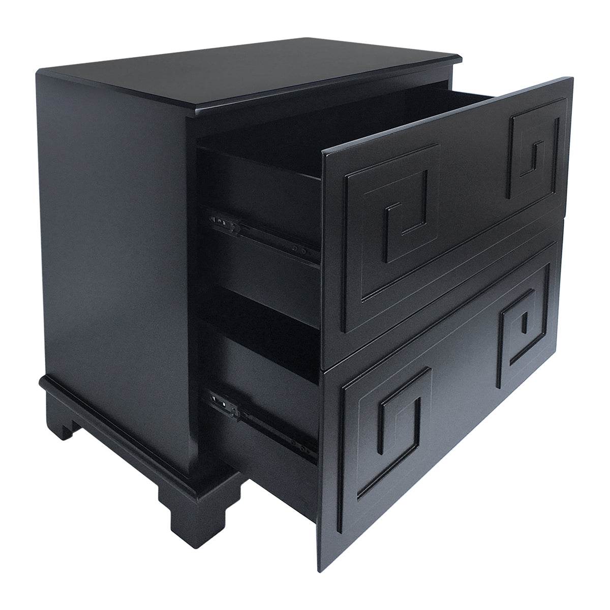 Aegean Key | Bedside Table Black - Mirra Interiors