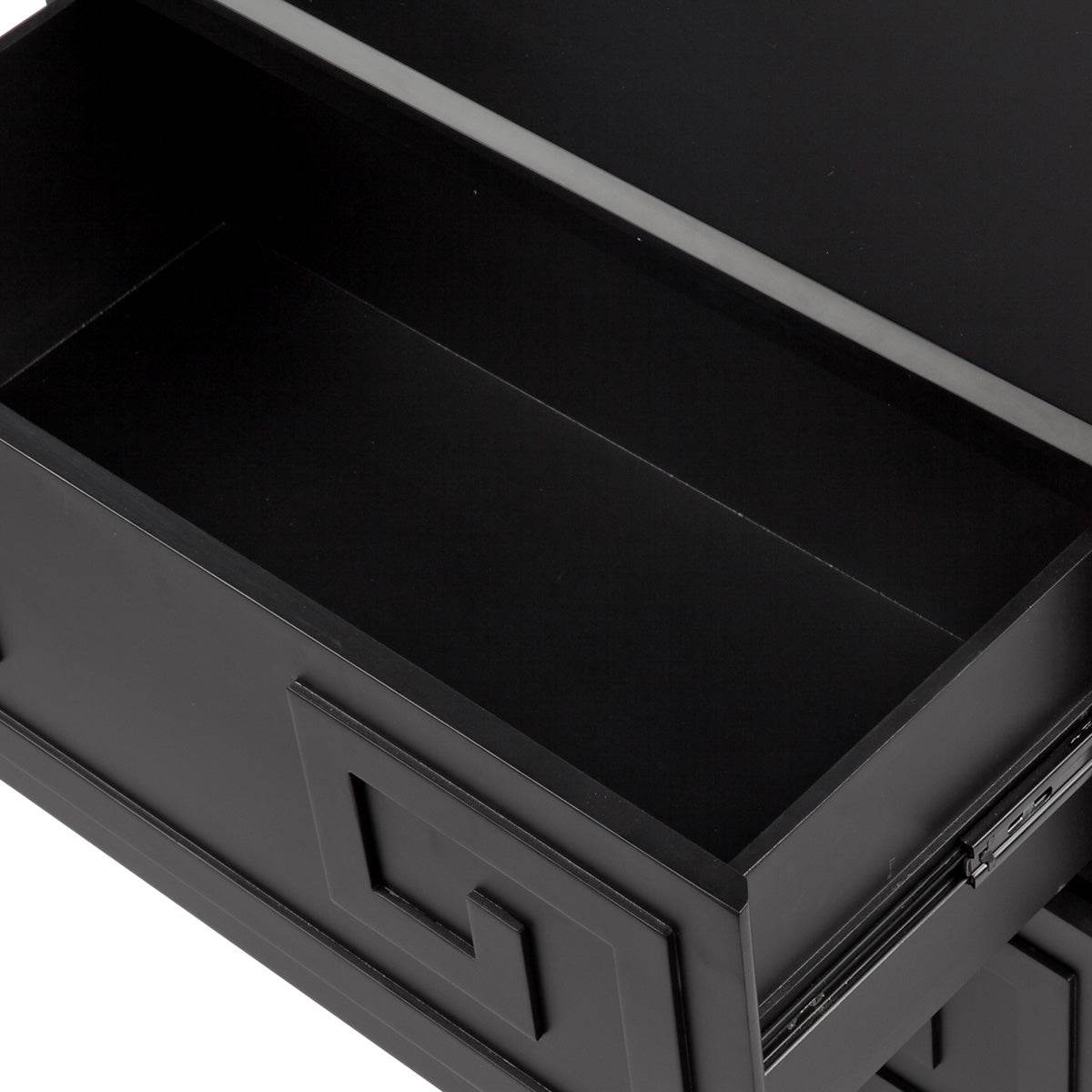 Aegean Key | Bedside Table Black - Mirra Interiors