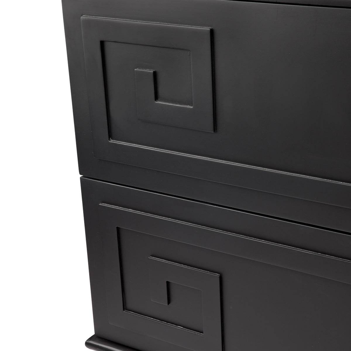 Aegean Key | Bedside Table Black - Mirra Interiors