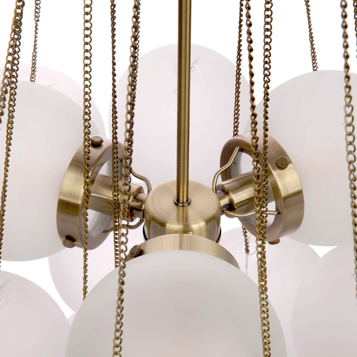 Orb | Frosted Glass Pendant White (Medium) - Mirra Interiors