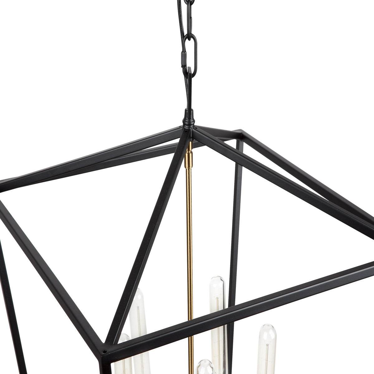 Morissette | Lantern Pendant Black (Medium) - Mirra Interiors