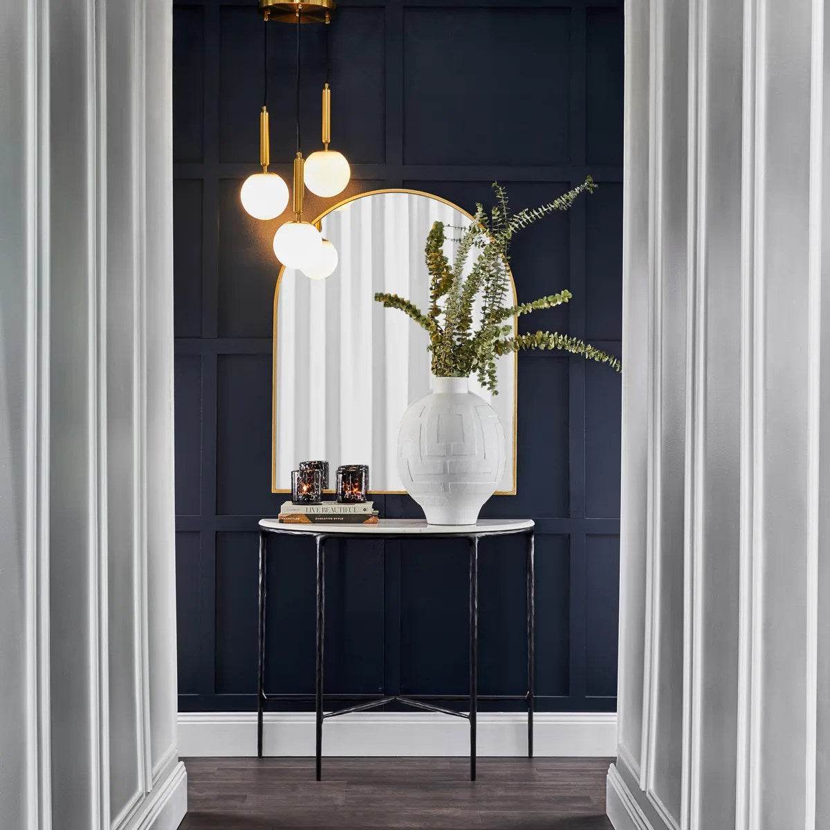 Cove | Trio Sphere Pendant Brass - Mirra Interiors