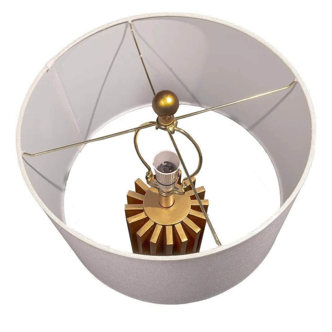 Cooper | Resin Table Lamp Gold - Mirra Interiors