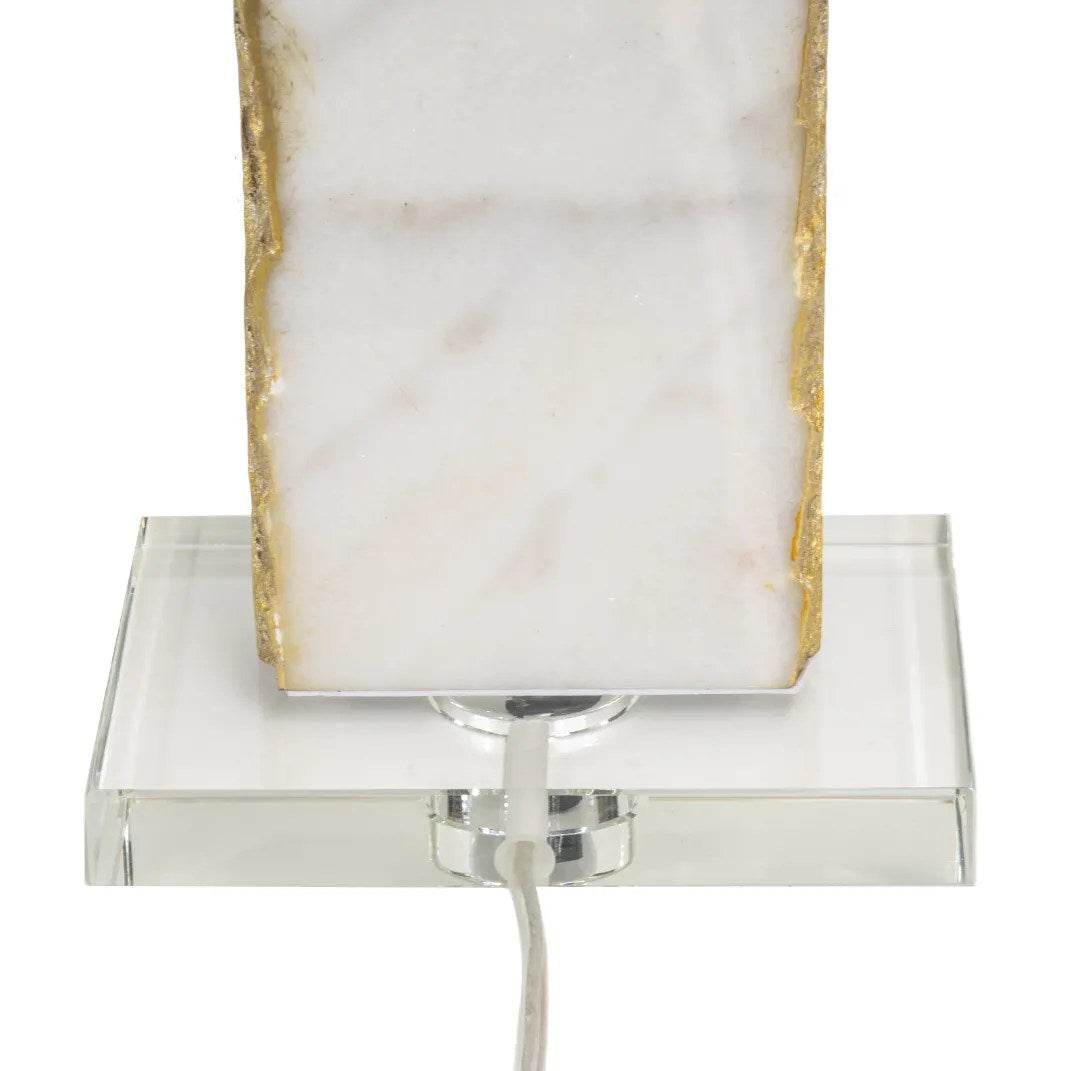 Bowie | Marble Table Lamp White & Gold - Mirra Interiors