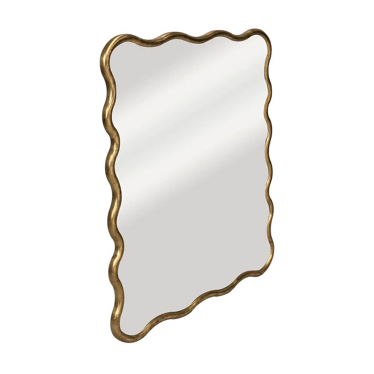 Estelle | Square Wall Mirror Antique Gold - Mirra Interiors