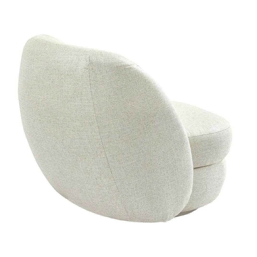 Audrey | Linen Swivel Chair Natural - Mirra Interiors