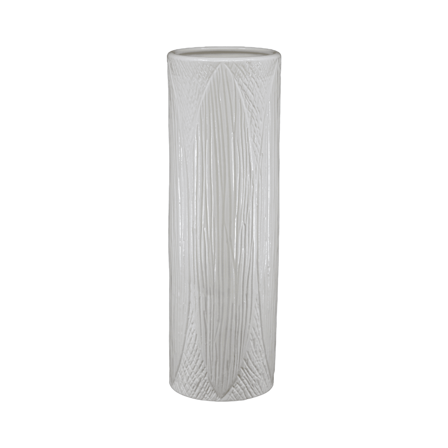 Kapok | Ceramic Vase White (Tall) - Mirra Interiors