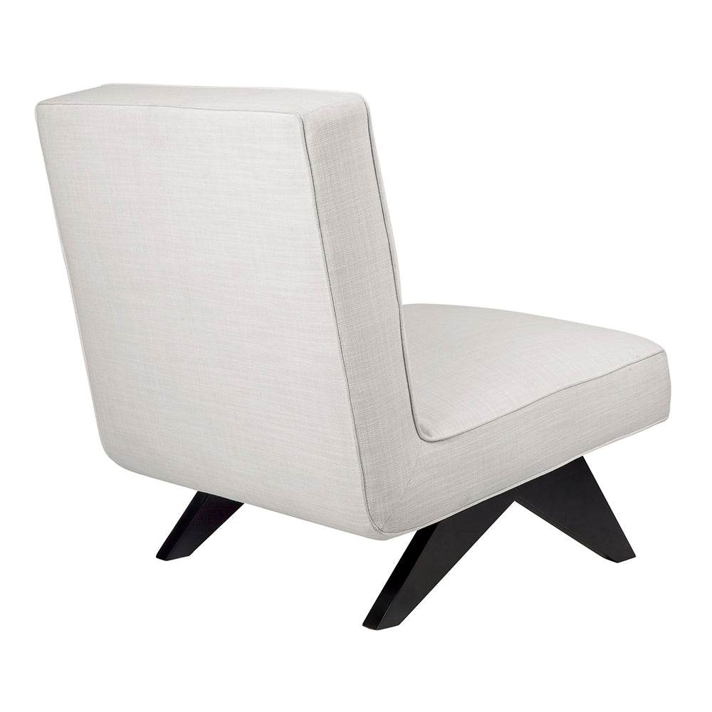 Marcus | Linen Slipper Chair Off White - Mirra Interiors