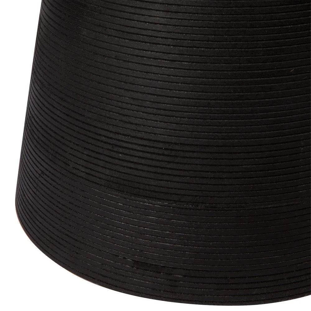 Cancun | Timber Side Table Black - Mirra Interiors