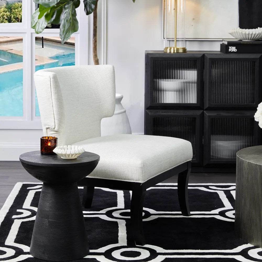 Cancun | Timber Side Table Black - Mirra Interiors