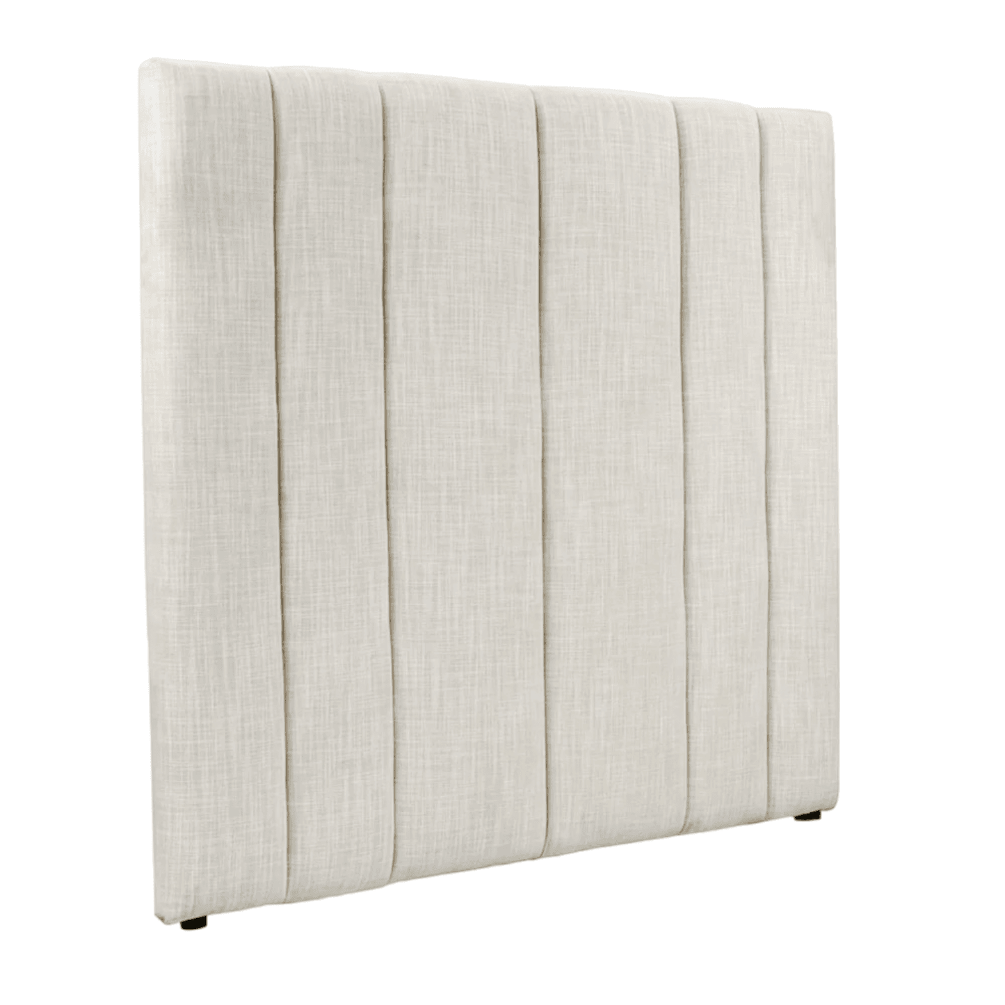Siloh | Linen Panelled Bedhead Off-White (Queen) - Mirra Interiors