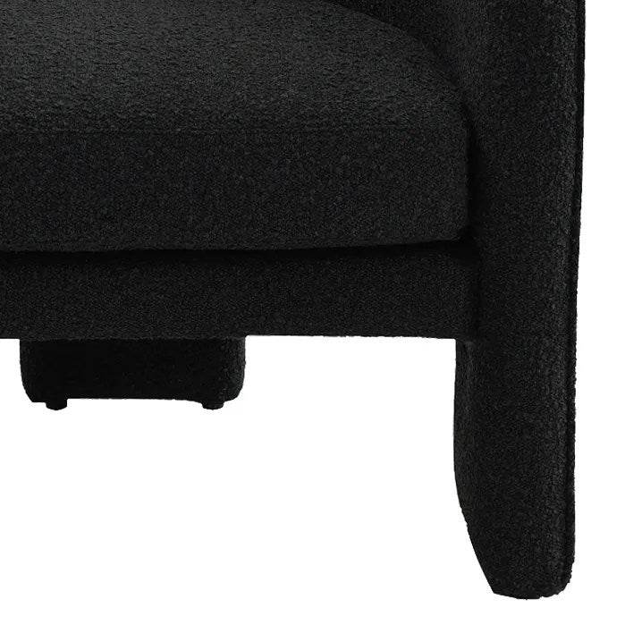 Kendall | Boucle Occasional Chair Black - Mirra Interiors