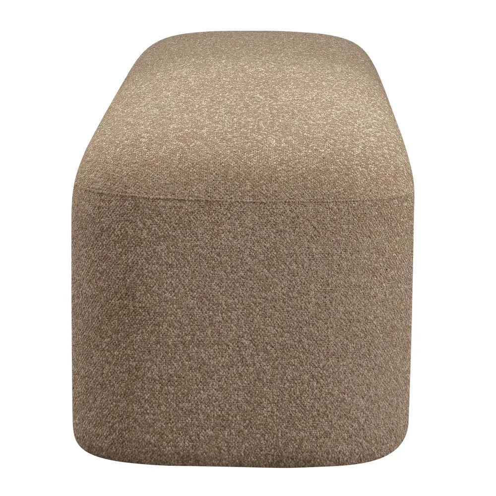 Levene | Boucle Bench Ottoman - Mocha