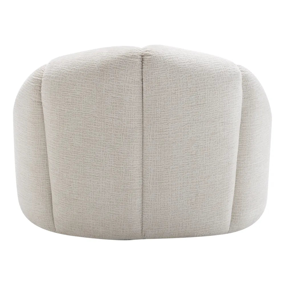 Lina | Chenille Swivel Occasional Chair - Cream