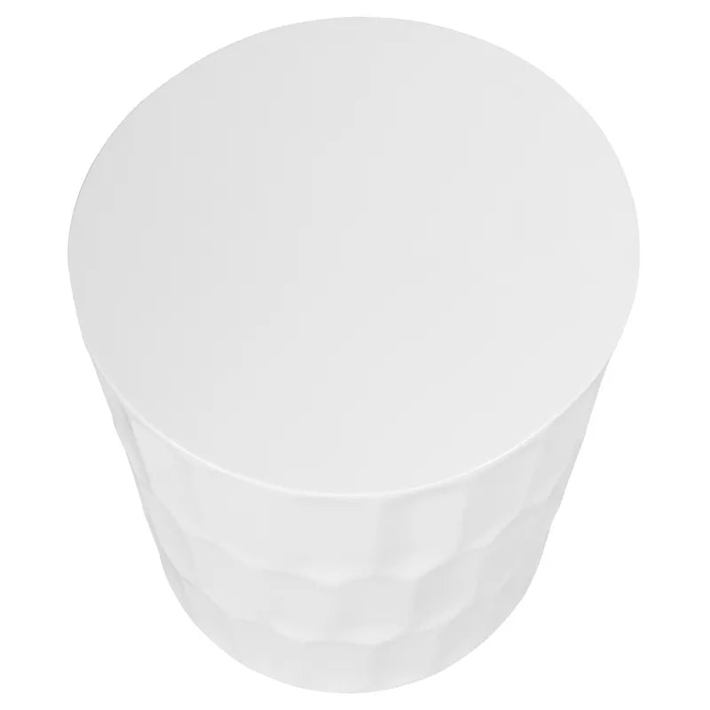 Marlow | Concrete Side Table & Stool - White