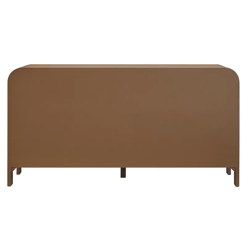 Copeland | 6 Drawer Curved Dresser - Walnut