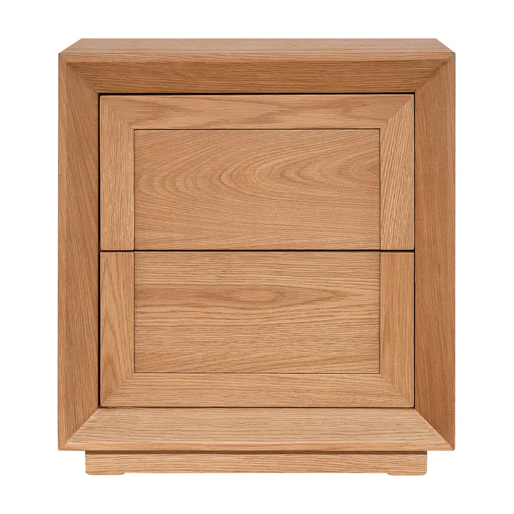 Baltimore | 2 Drawer Bedside Table - Natural Oak