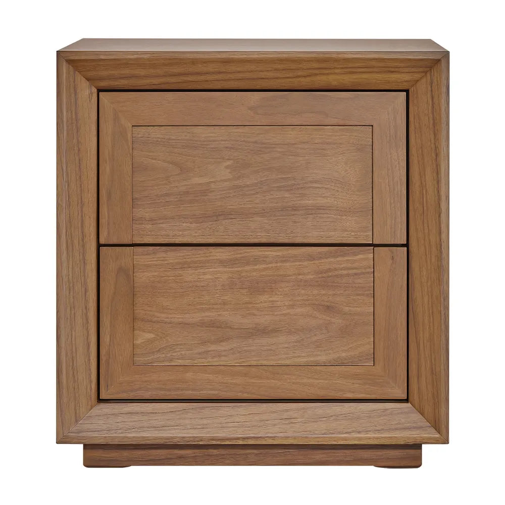 Baltimore | 2 Drawer Bedside Table - Walnut