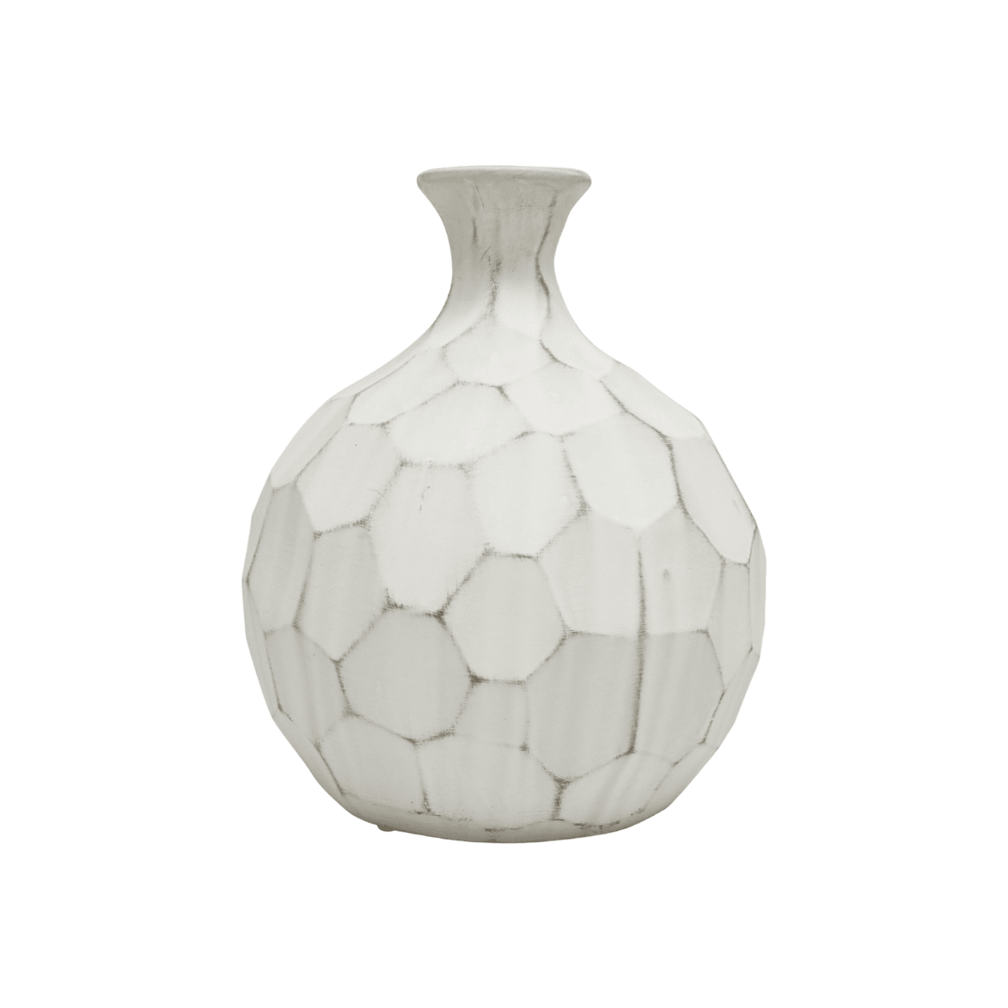 Zander | Rustic Ceramic Vase White - Mirra Interiors