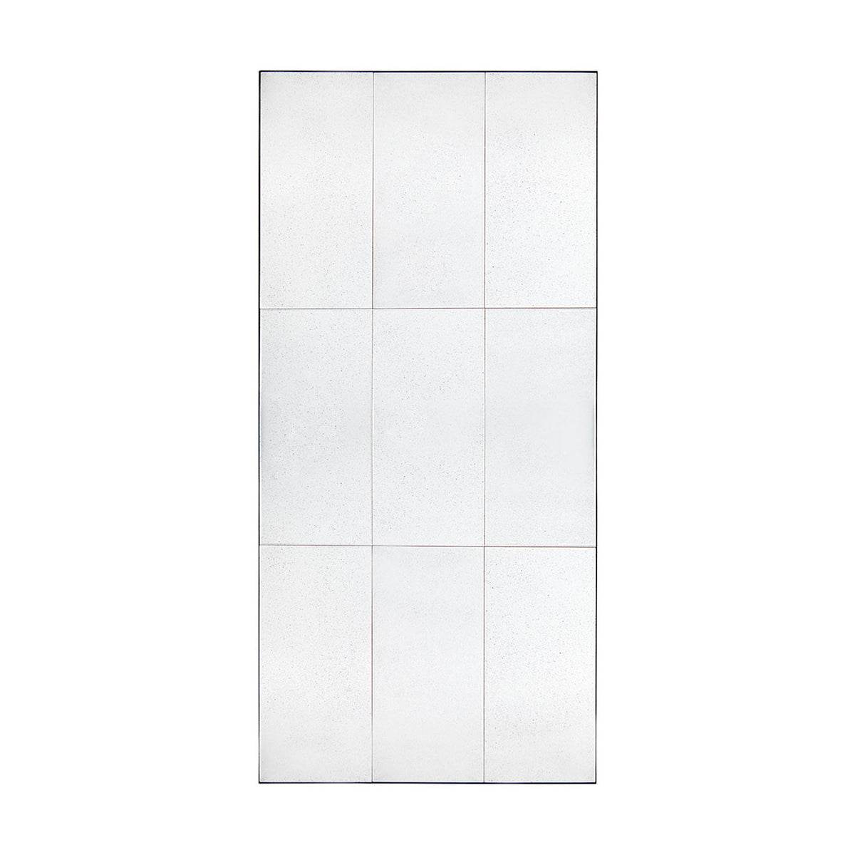 Bailey | Antiqued Finish Floor Mirror Black - Mirra Interiors