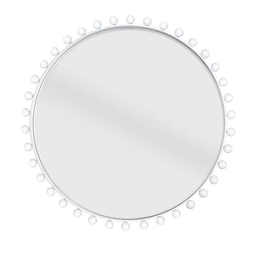 Berkley | Bold Round Wall Mirror - White - Mirra Interiors