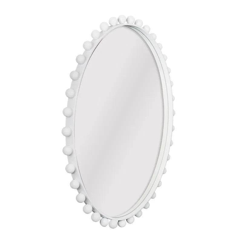 Berkley | Bold Round Wall Mirror - White - Mirra Interiors