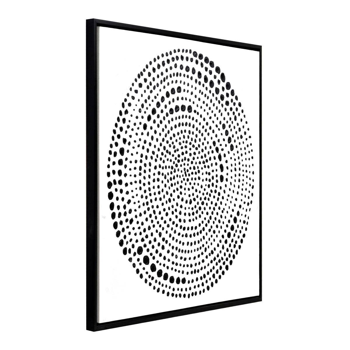 Mandala Dot | Enhanced Canvas Print Black Frame (Medium) - Mirra Interiors