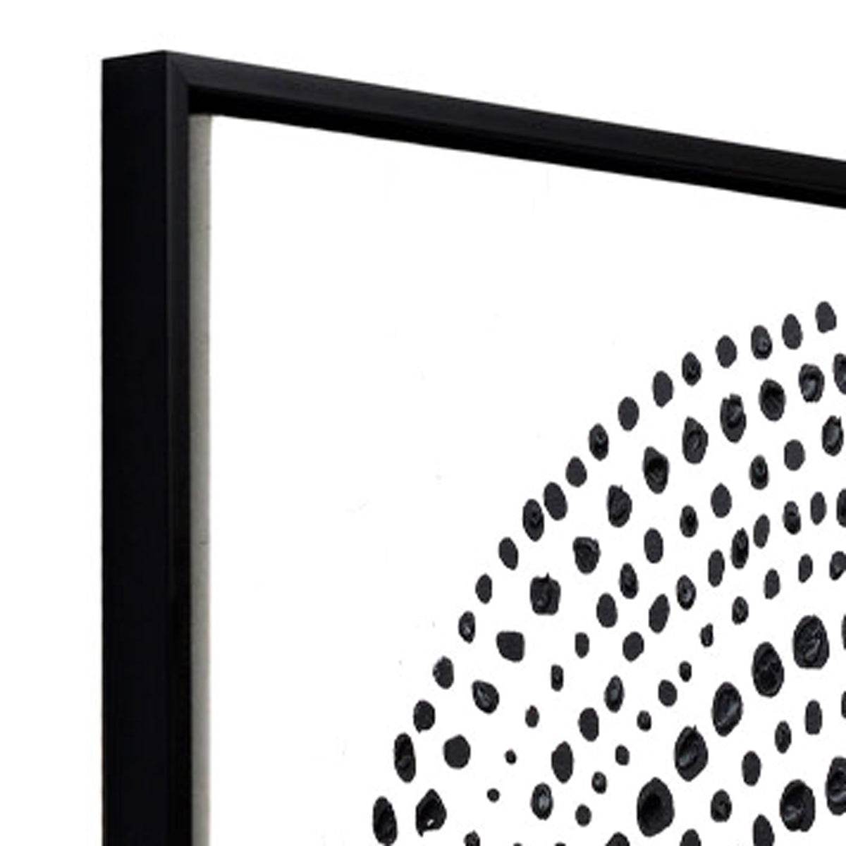 Mandala Dot | Enhanced Canvas Print Black Frame (Medium) - Mirra Interiors