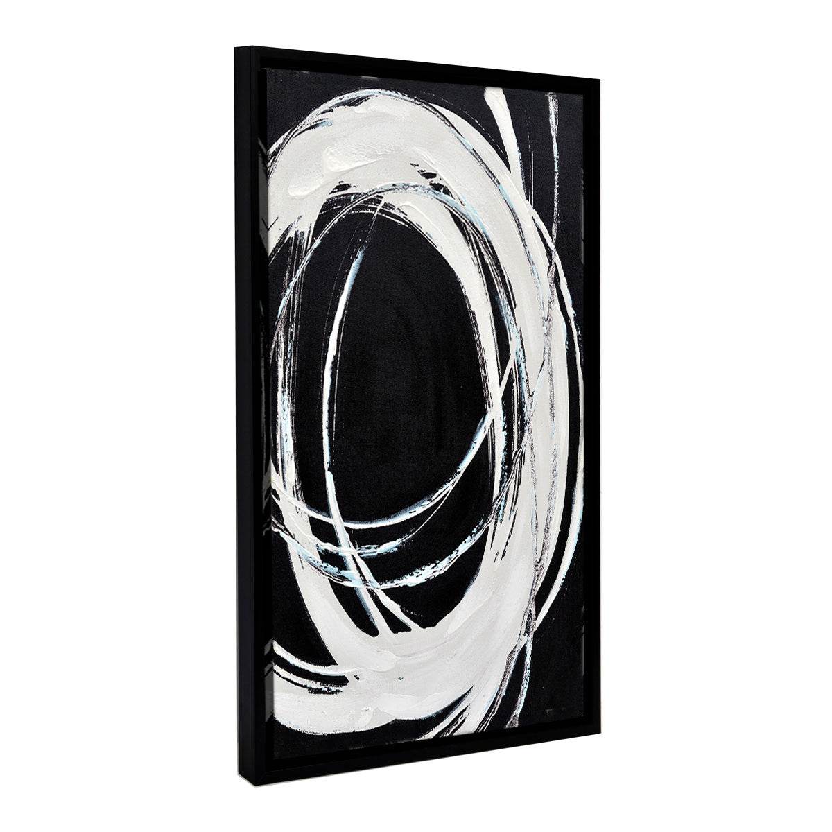 Abstract Swirls | Enhanced Canvas Print Black Frame - Mirra Interiors