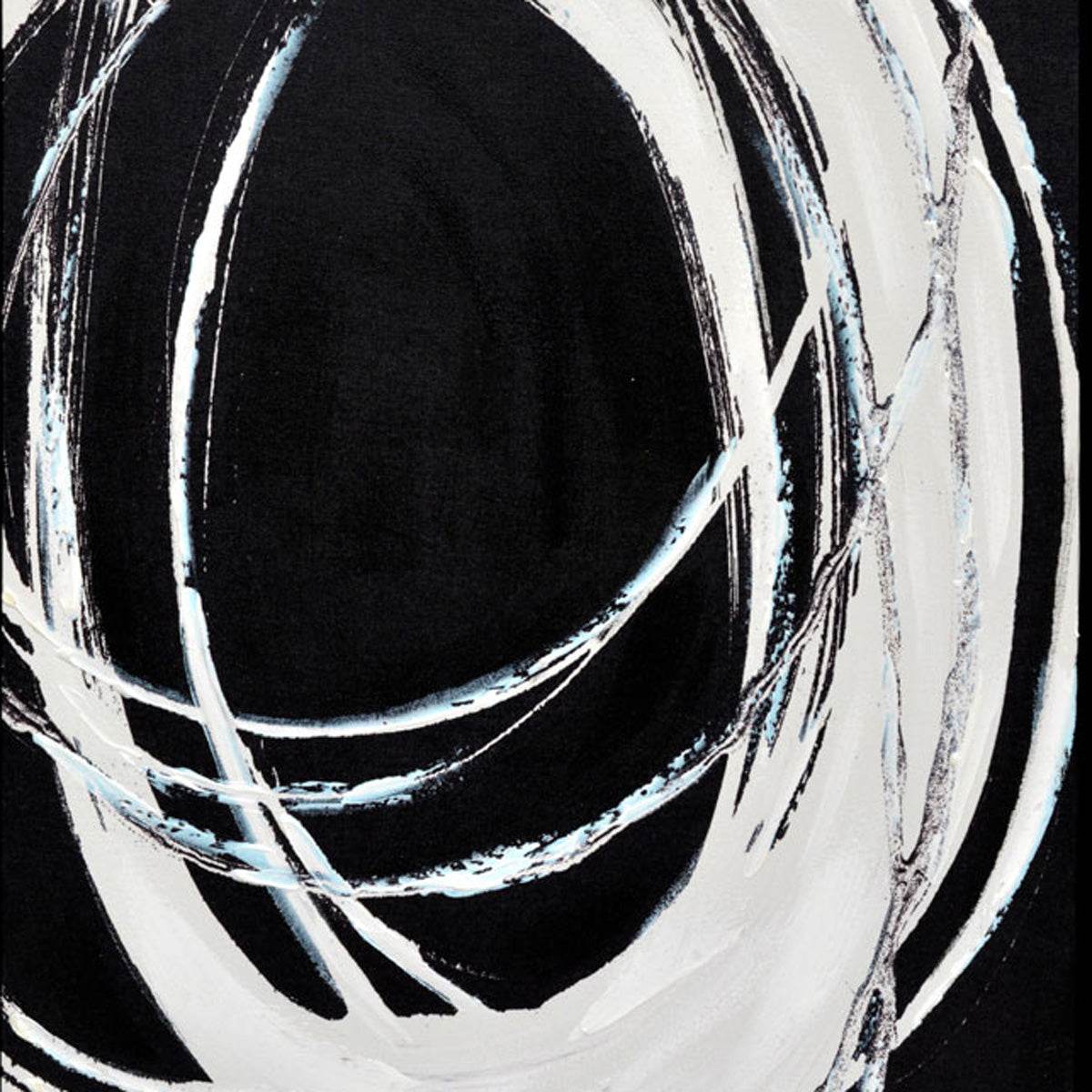 Abstract Swirls | Enhanced Canvas Print Black Frame - Mirra Interiors