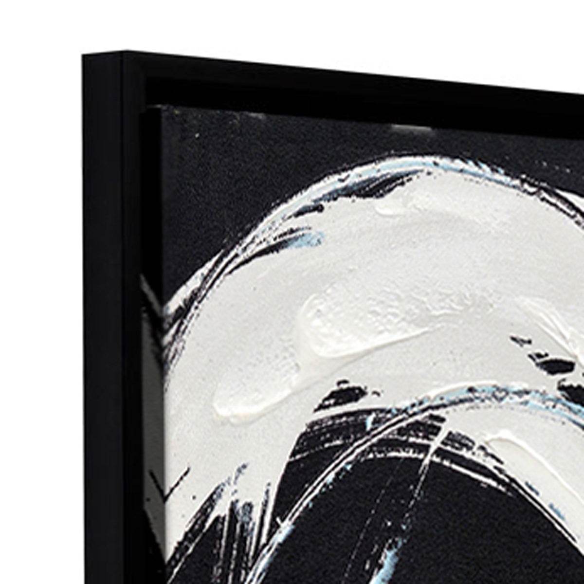 Abstract Swirls | Enhanced Canvas Print Black Frame - Mirra Interiors