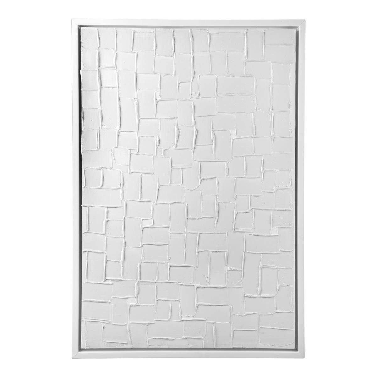 Bianco Snow | Enhanced Canvas Print White Frame - Mirra Interiors