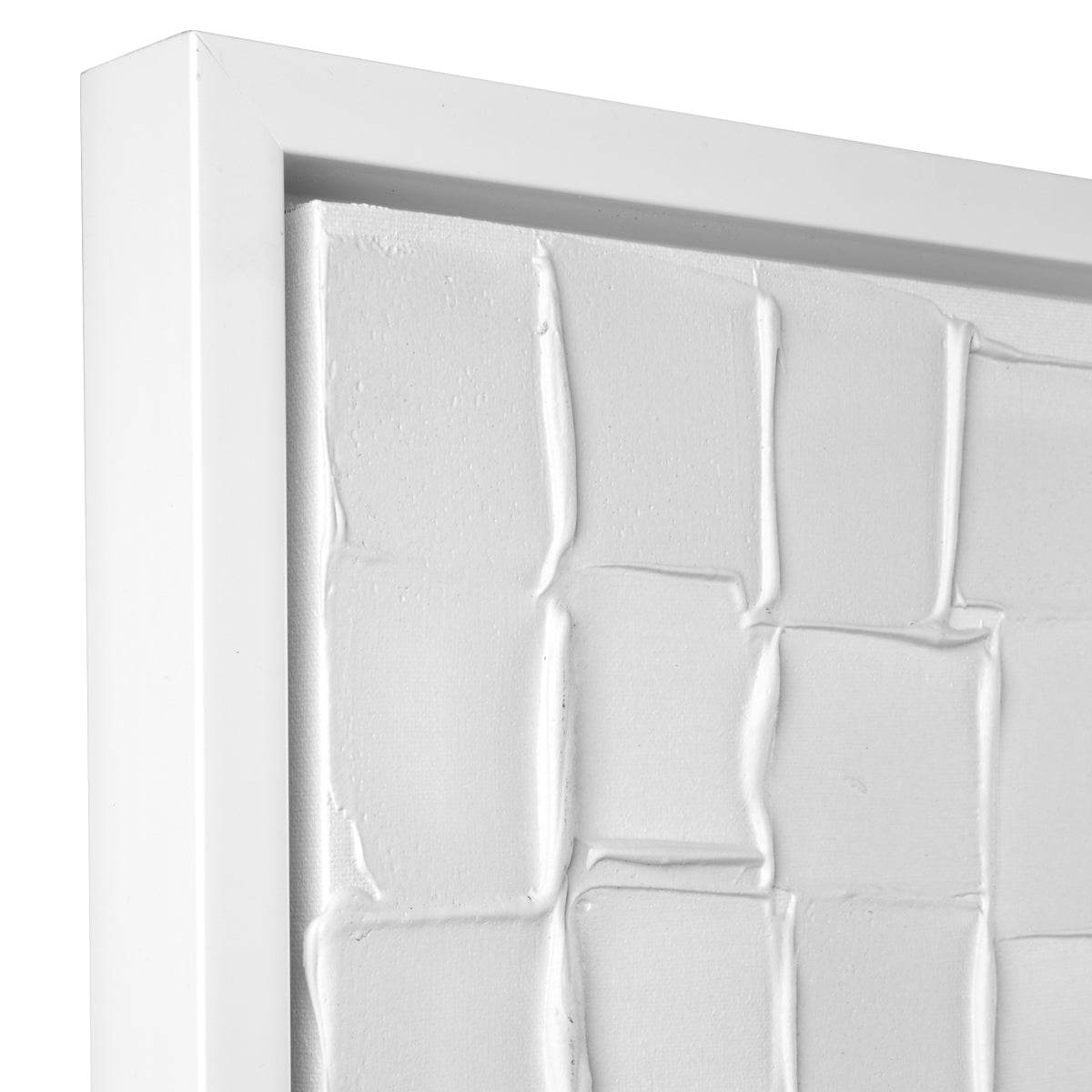 Bianco Snow | Enhanced Canvas Print White Frame - Mirra Interiors
