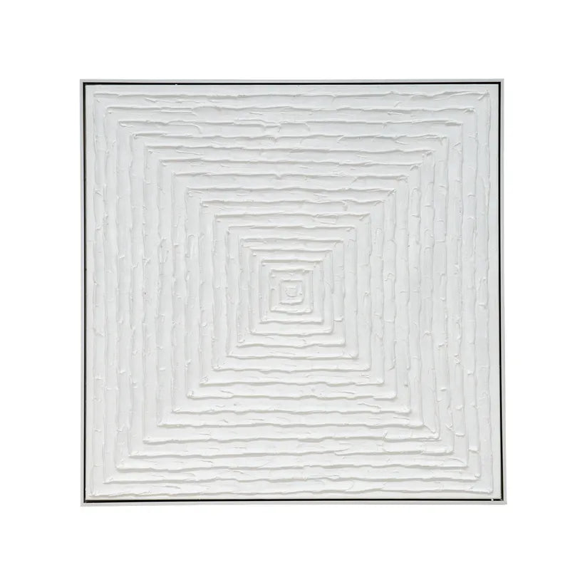 Silent Reverence | Oil-On-Canvas Painting in White Frame (Medium)