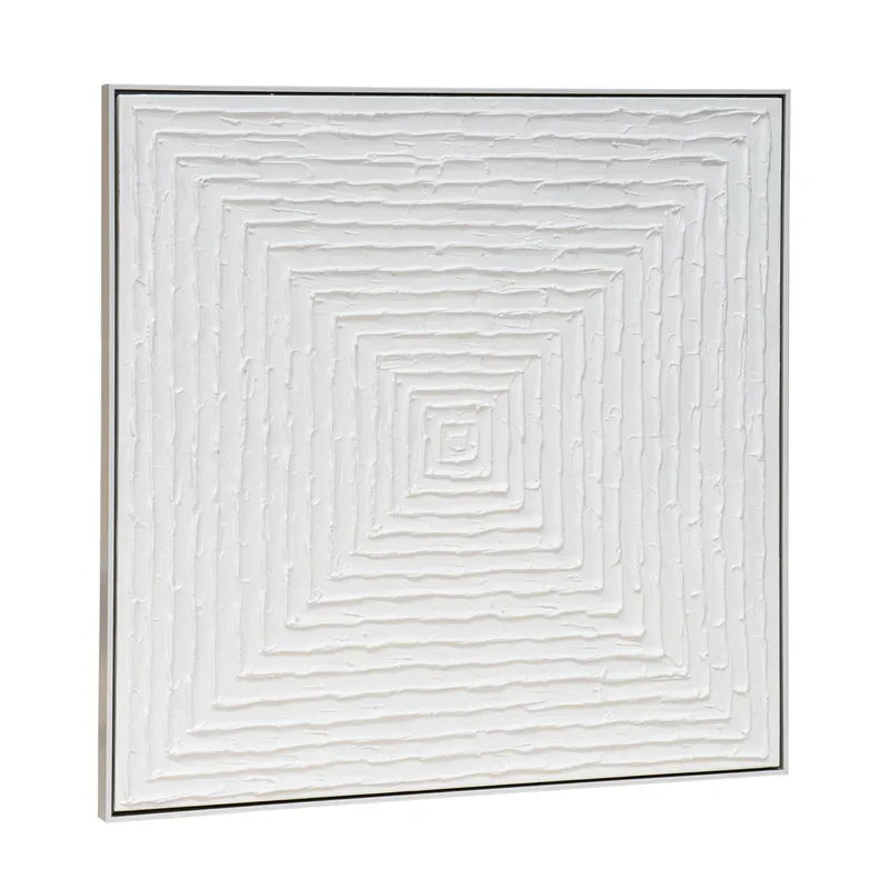 Silent Reverence | Oil-On-Canvas Painting in White Frame (Medium)