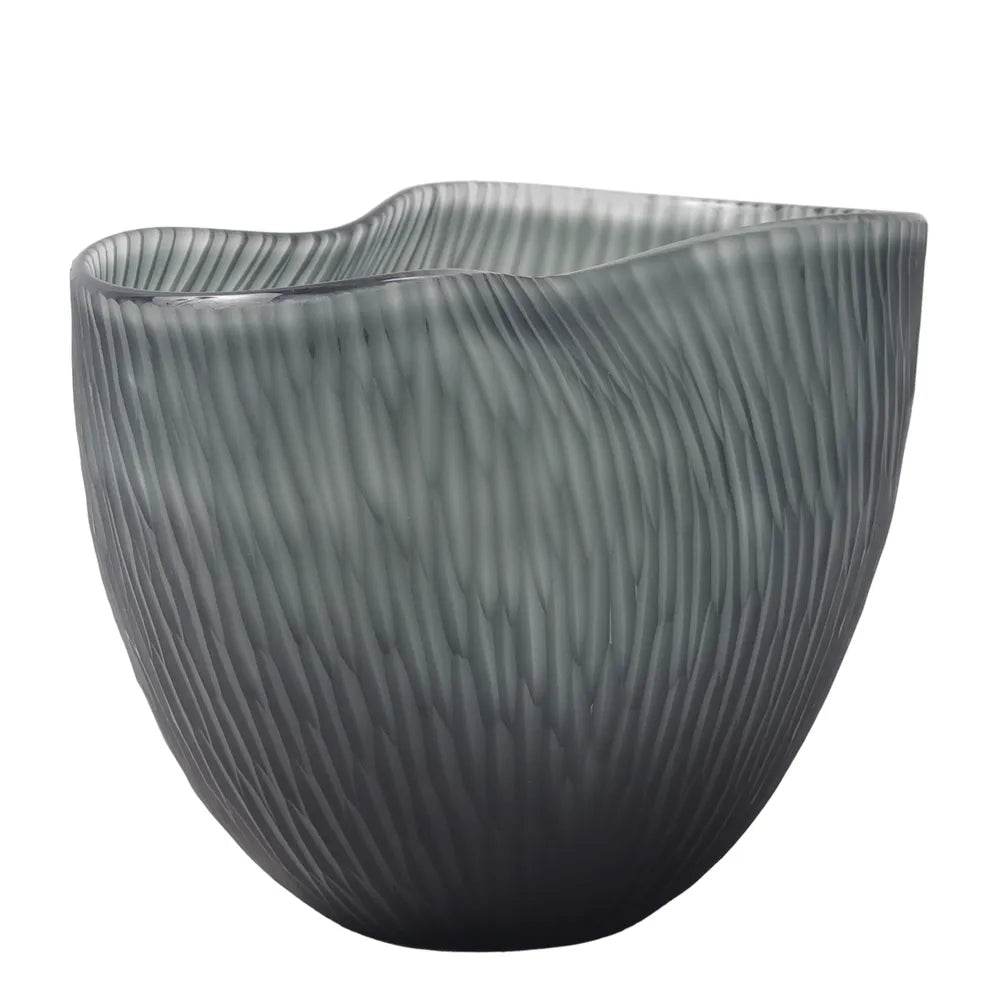 Else | Glass Vase - Charcoal (Medium) - Mirra Interiors