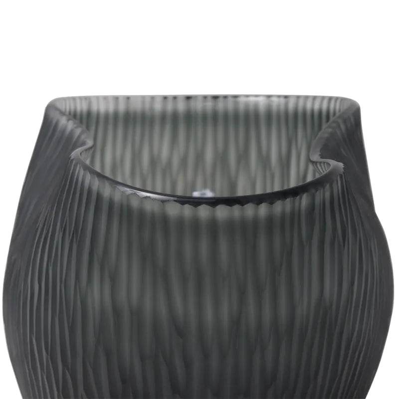 Else | Glass Vase - Charcoal (Medium) - Mirra Interiors