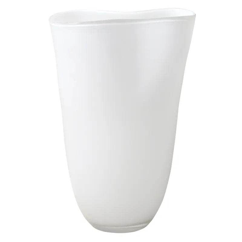 Else | Glass Vase - White (Large) - Mirra Interiors