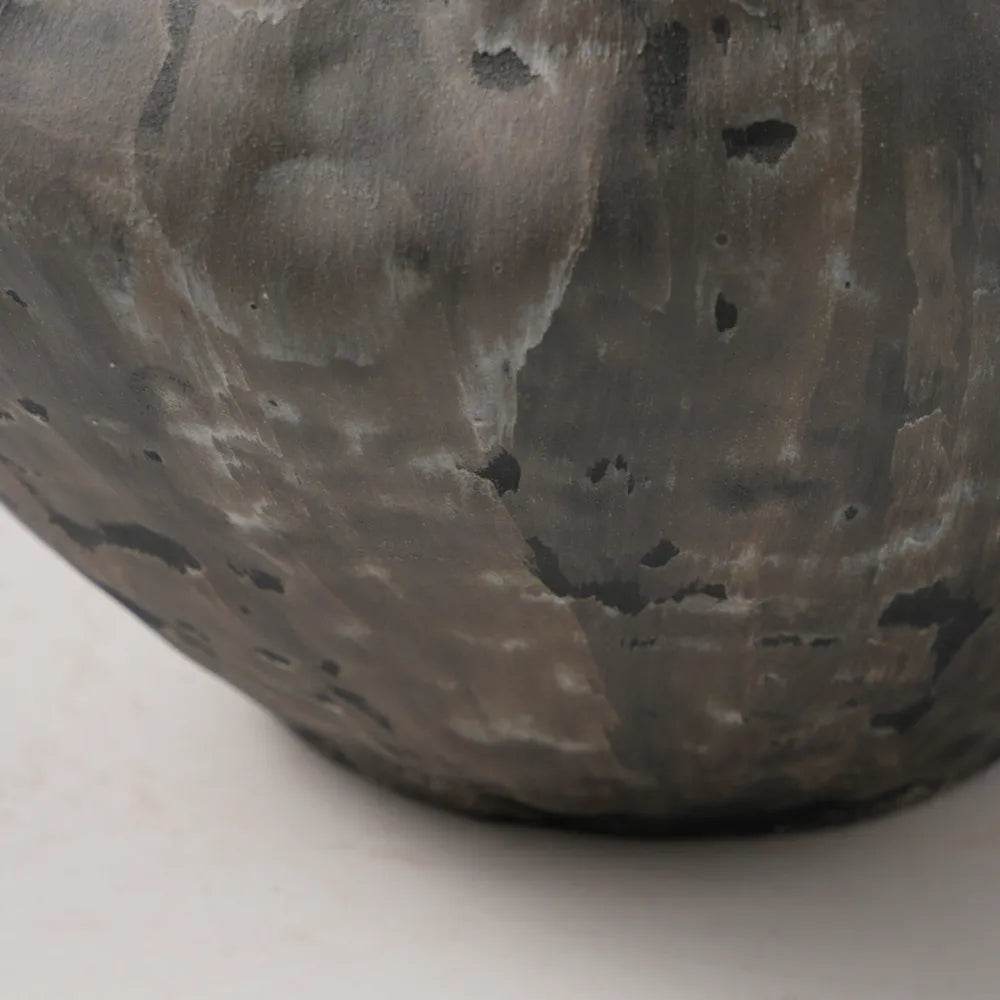 Lunette | Porcelain Vase - Charcoal - Mirra Interiors